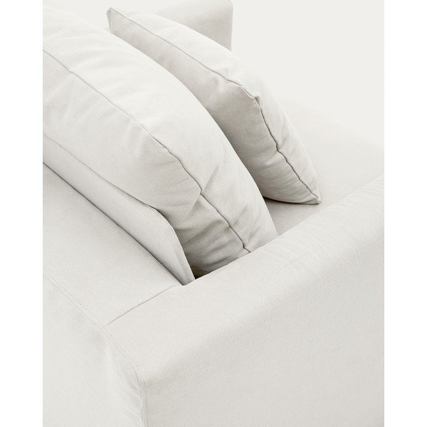 Biely poťah na kreslo 92 cm Nora – Kave Home-image-1