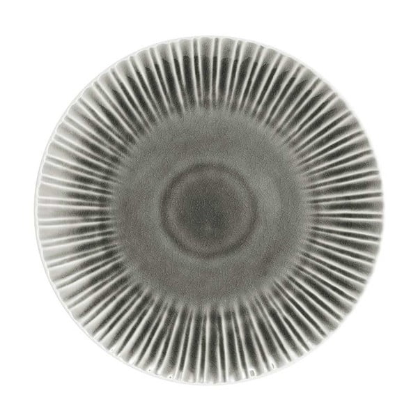 Sivý kameninový tanier Ladelle Mia, ⌀ 27,5 cm