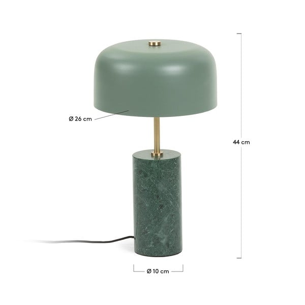 Zelená stolová lampa Kave Home Biscane-image-2