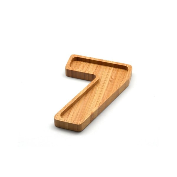 Bambusová miska na oriešky v tvare čísla 7 Bambum Numero