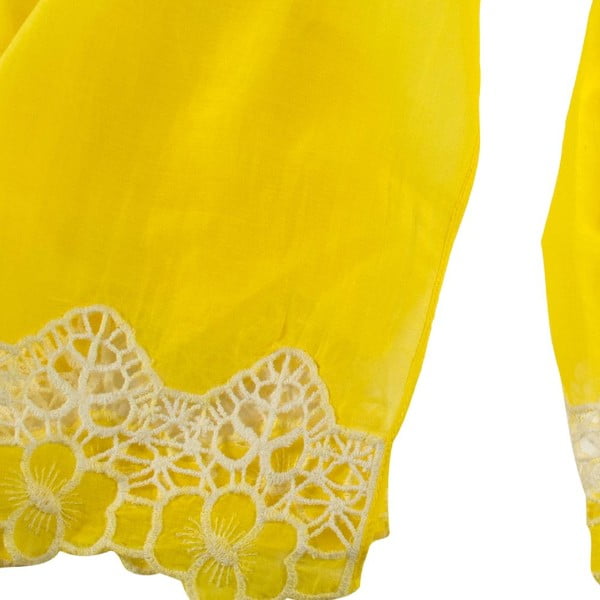 Šatka s prímesou hodvábu Shirin Sehan Florentine Lemon-image-2