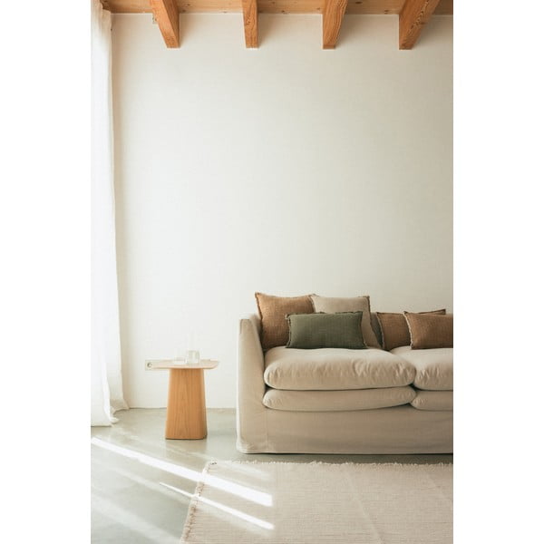 Krémový ručne tkaný bavlnený koberec 140x200 cm Handloom – Lorena Canals-image-1