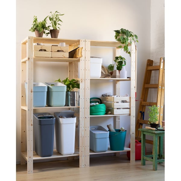 Tmavosivý odpadkový kôš na triedený odpad z recyklovaného plastu 20 l Ready To Collect – Curver-image-4