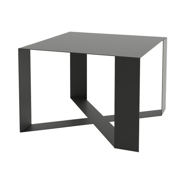 Čierny konferenčný stolík Take Me HOME Cross, 55 × 55 cm