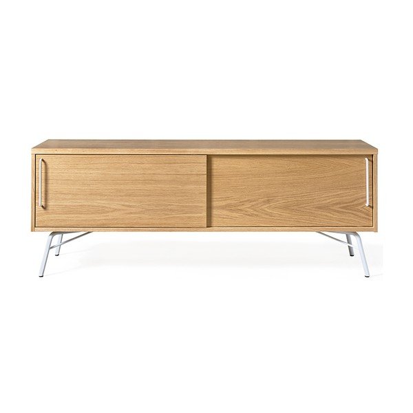 TV stolík s bielymi nohami Woodman Ashburn-image-3