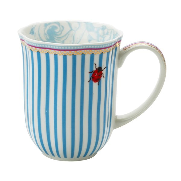 Porcelánový hrnček na kávu Stripie od Lisbeth Dahl, 2 ks-image-1