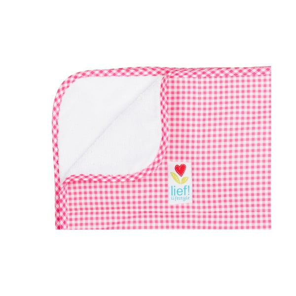 Ružovo-biela prikrývka do detskej postieľky Tiseco Home Studio, 100 x 150 cm-image-1