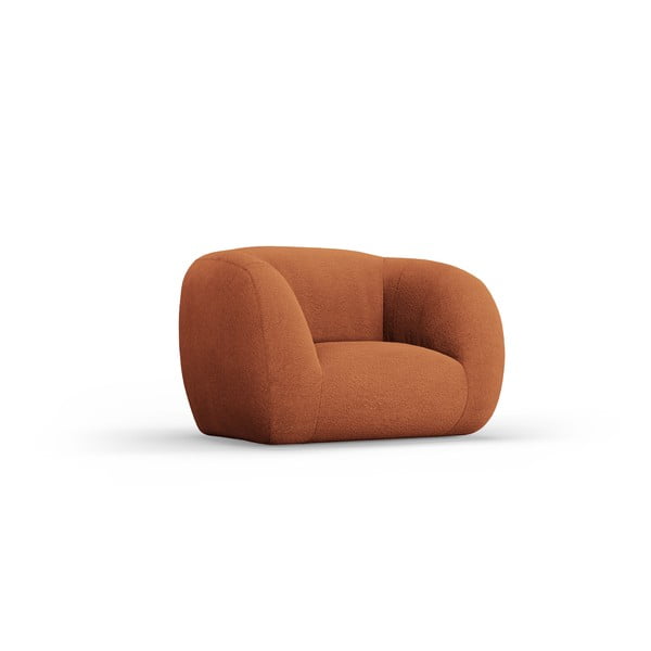 Oranžové kreslo z textílie buklé Essen – Cosmopolitan Design