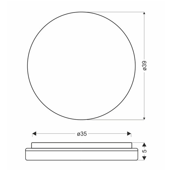 LED stropné svietidlo v prírodnej farbe ø 39 cm Gandava – Candellux Lighting-image-2