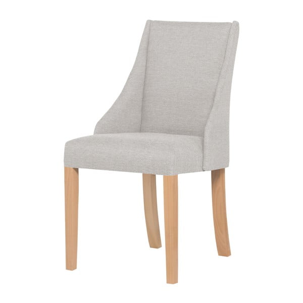 Krémová stolička s hnedými nohami Ted Lapidus Maison Absolu
