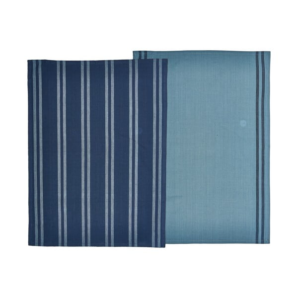Súprava 2 modrých utierok z bavlny Södahl, 50 x 70 cm