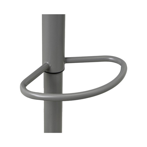 Sivé barové stoličky s nastaviteľnou výškou z imitácie kože v súprave 2 ks (výška sedadla 56,5 cm) – Casa Selección-image-2