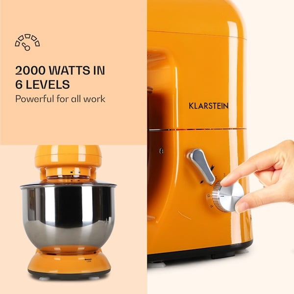 Oranžový kuchynský robot Klarstein Bella-image-3