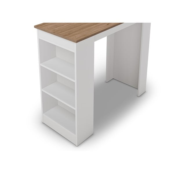 Barový stôl s doskou v dubovom dekore 52x120 cm Peru - Marckeric-image-2