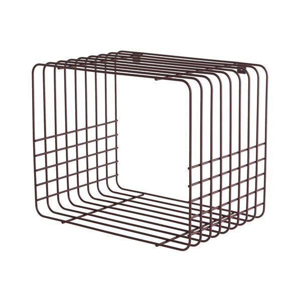 Vínovočervená poschodová kovová polica 38 cm Wire – Mette Ditmer Denmark