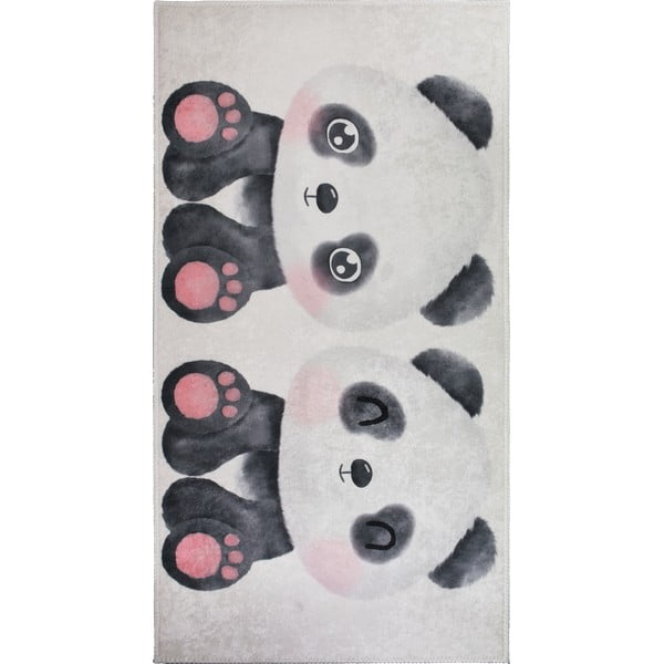 Čierno-biely detský koberec 100x160 cm Panda Friends – Vitaus