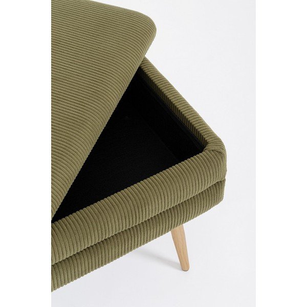 Zelená polstrovaná lavica Olga – Bizzotto-image-1