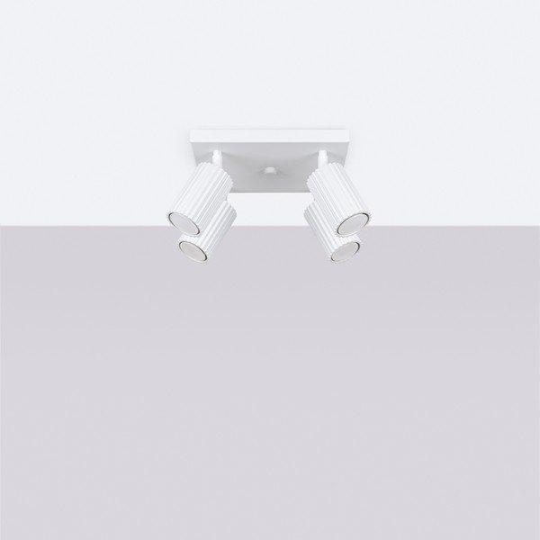 Biele bodové svietidlo 25x25 cm Gleam – Sollux-image-4