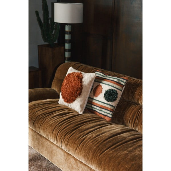 Hnedá zamatová pohovka 214 cm Douglas – Dutchbone-image-1