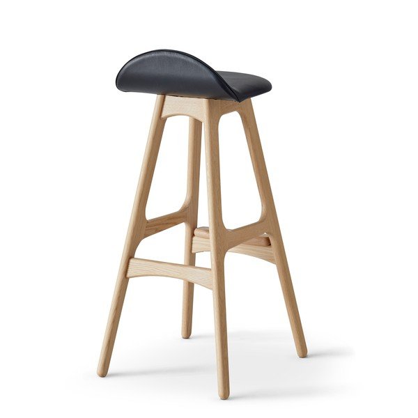 Kožená otočná barová stolička 86 cm Buck – Hammel Furniture-image-2