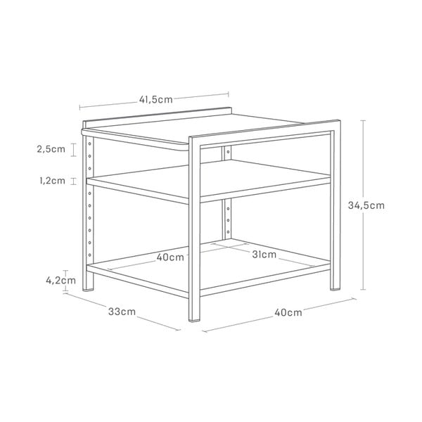Kovová prídavná polička Tower – YAMAZAKI-image-4
