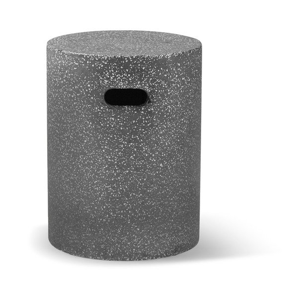 Čierny záhradný odkladací stolík Bonami Selection Loris, ø 35 cm