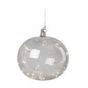 Sivá závesná vianočná svetelná dekorácia ø 18 cm Lina – Markslöjd