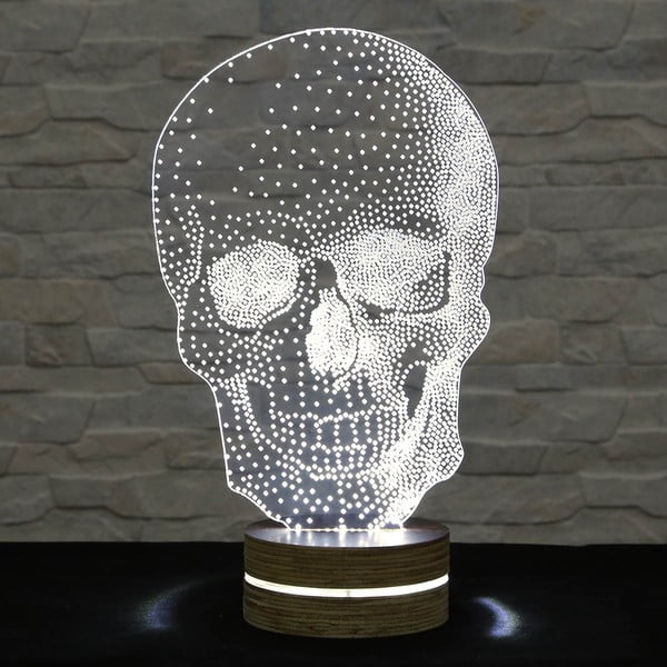3D stolová lampa Skull Classic