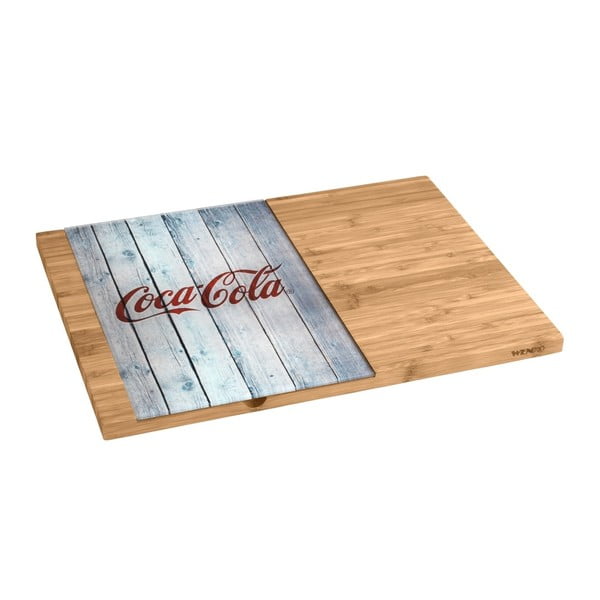 Bambusová doska so sklenenou časťou Wenko Coca-Cola World