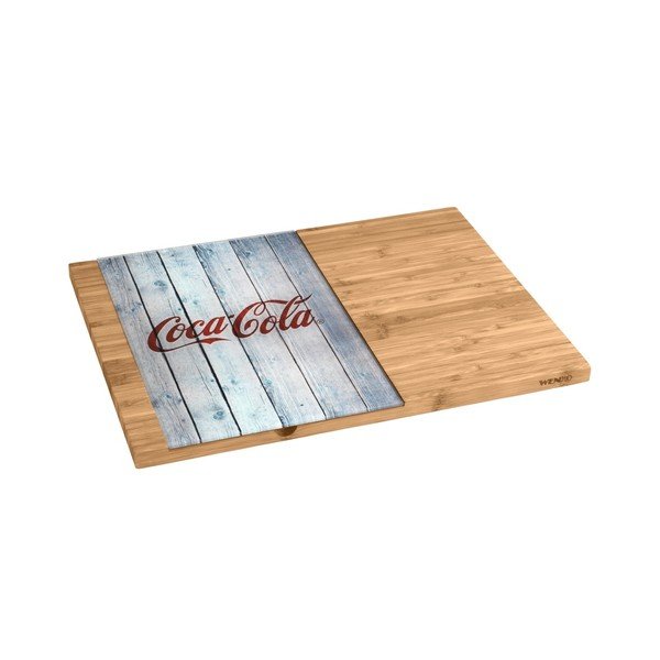 Bambusová doska so sklenenou časťou Wenko Coca-Cola World