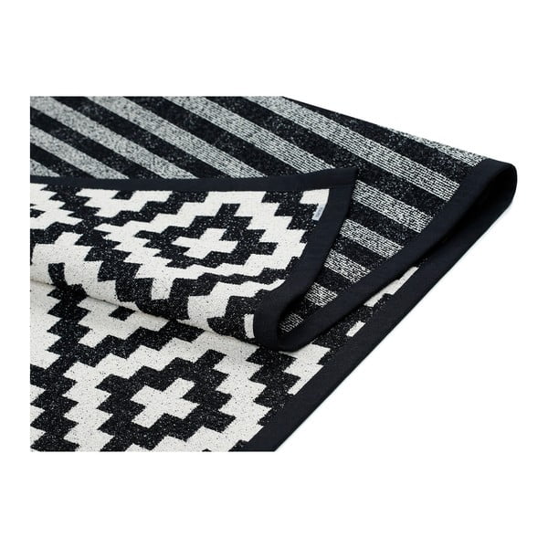 Čierno-biely vzorovaný obojstranný koberec Narma Viki, 160 x 230 cm-image-2