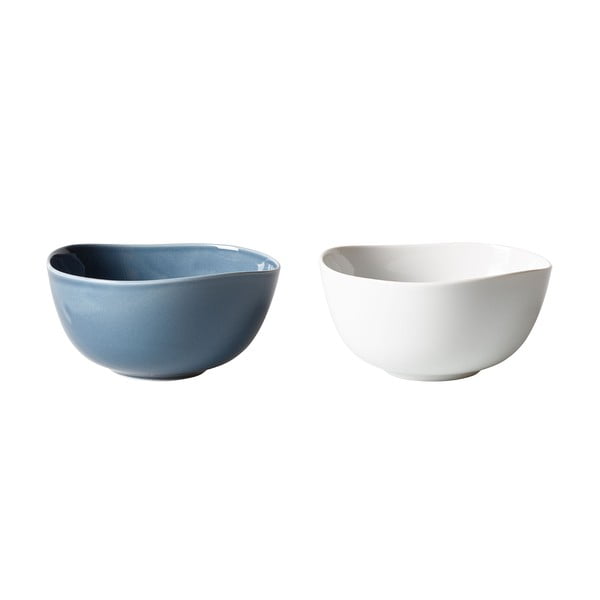 Sada 2 modro-bielych porcelánových misiek Like by Villeroy & Boch Group