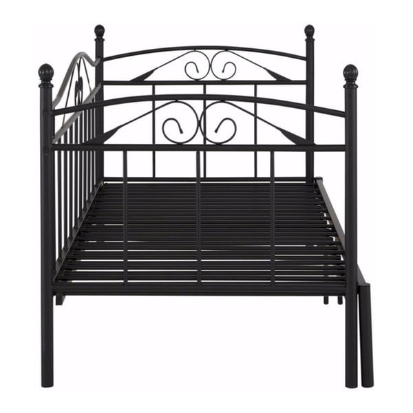 Čierna rozkladacia posteľ Støraa Bibi, 90 × 200 cm-image-2