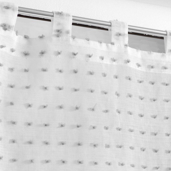 Biele voálové záclony v súprave 2 ks 60x90 cm Pomponella – douceur d'intérieur-image-1