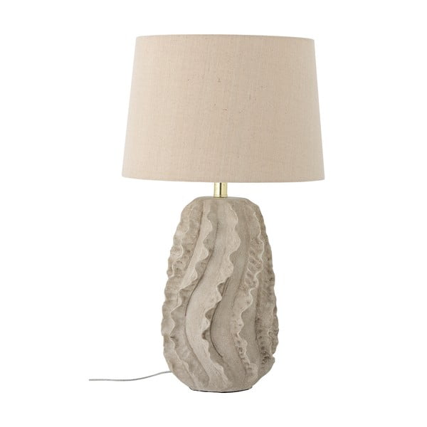 Béžová stolová lampa s textilným tienidlom (výška 64 cm) Natika – Bloomingville