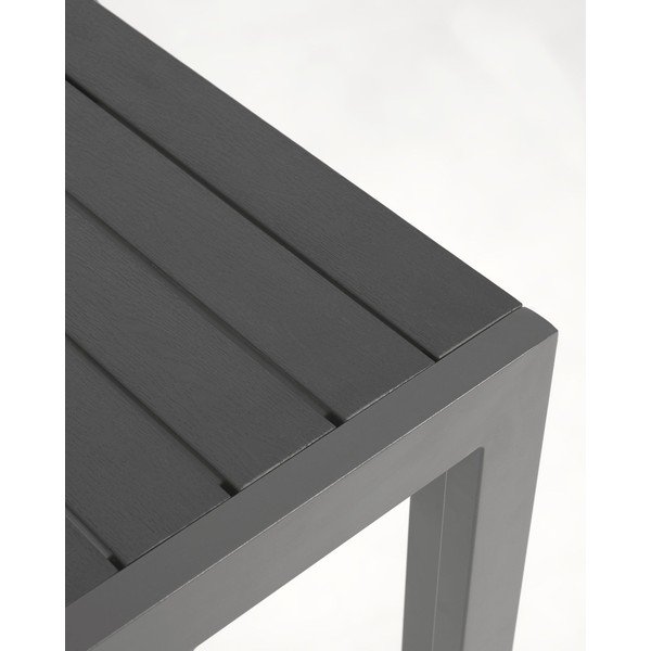 Sivý hliníkový vonkajší stôl Kave Home Sirley, 70 x 70 cm-image-3