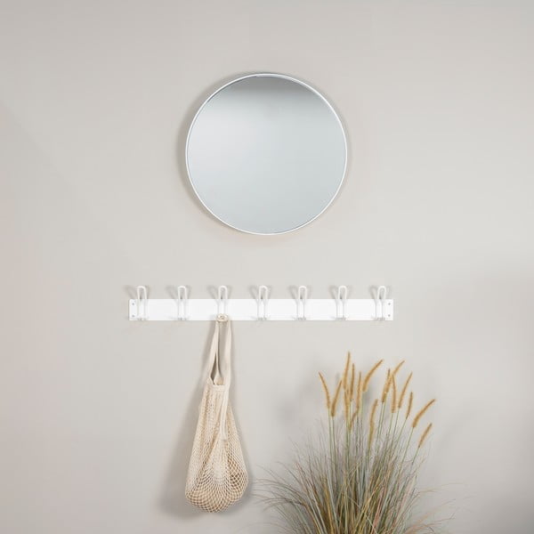 Biely kovový nástenný vešiak 100 cm Miles – Spinder Design-image-1