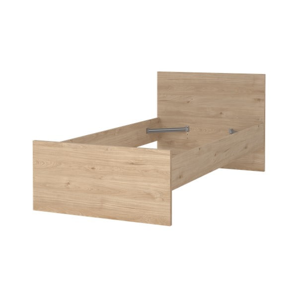 Jednolôžková posteľ v dekore duba v prírodnej farbe 90x190 cm Naia – Tvilum-image-3