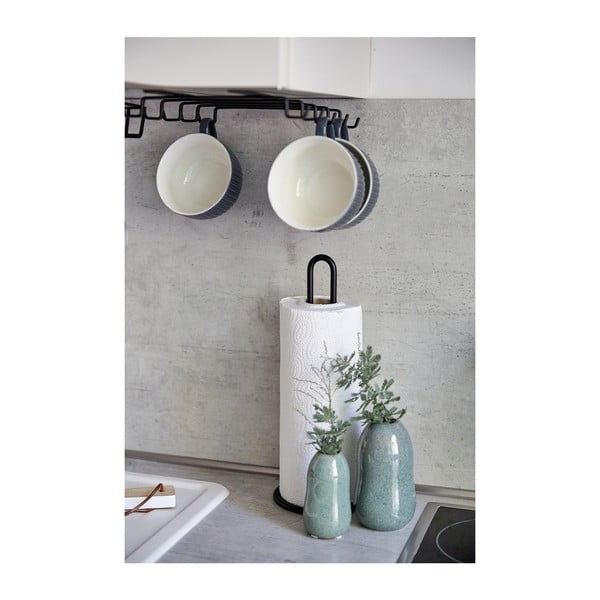 Čierny dvojradový vešiak pod poličku na 8 hrnčekov Wenko-image-4