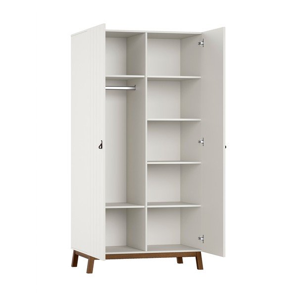 Béžová detská šatníková skriňa 99x196x58 cm Sezane – Vipack-image-2