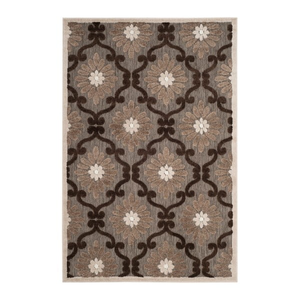 Hnedý koberec vhodný do exteriéru Safavieh Newburry, 121 × 182 cm