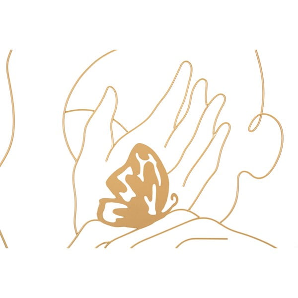 Kovová nástenná dekorácia 60x80 cm Hands on Face - Mauro Ferretti-image-2