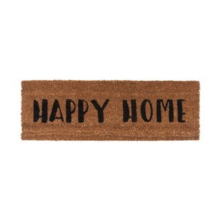 Rohožka s čiernym nápisom PT LIVING Happy Home, 26 × 75 cm