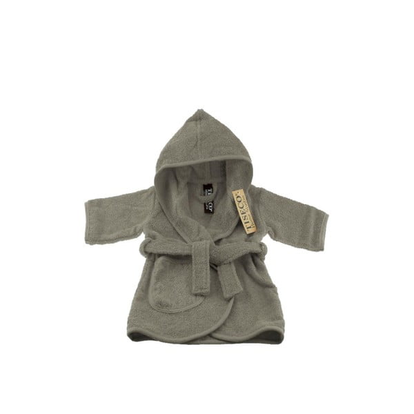 Sivý bavlnený detský župan veľkosť 2-4 roky - Tiseco Home Studio