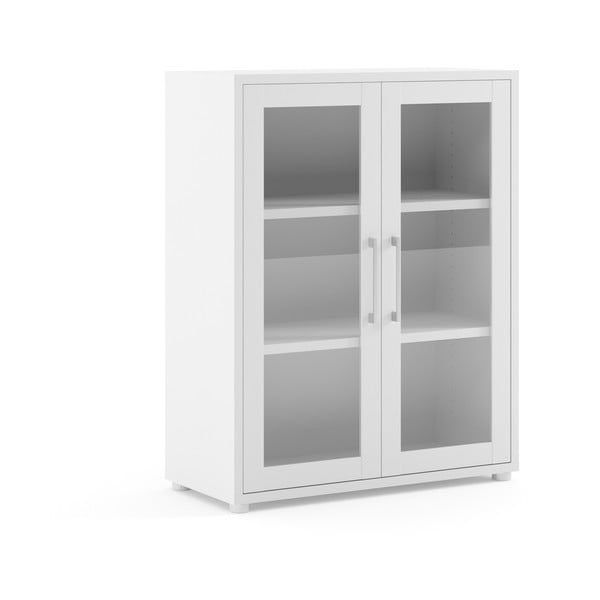 Biela modulárna knižnica 89x113 cm Prima – Tvilum-image-3