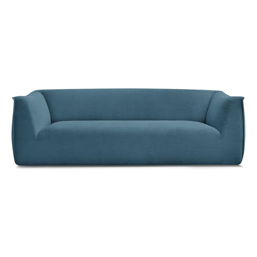 E-shop Modrá menčestrová pohovka 242 cm Giorgia – Bobochic Paris