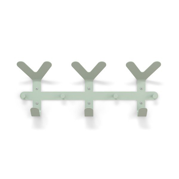 Sivozelený oceľový nástenný vešiak 66 cm Frondo – Spinder Design-image-2