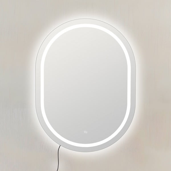 Nástenné zrkadlo s osvetlením 60x80 cm – Ixia-image-1