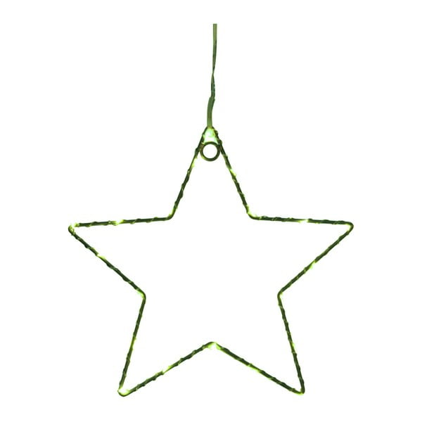 Zelená nástenná svetelná LED dekorácia Opjet Paris Star