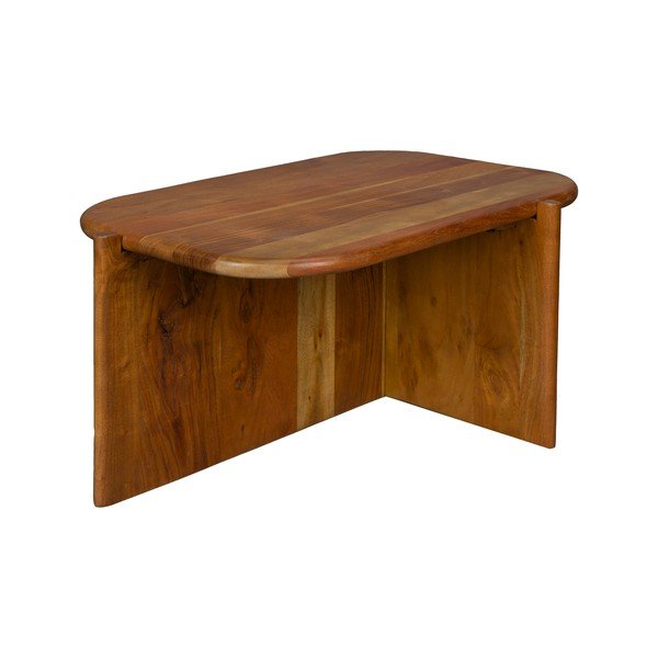 Konferenčný stolík z masívu akácie v prírodnej farbe 50x75 cm Feller – Dutchbone-image-2